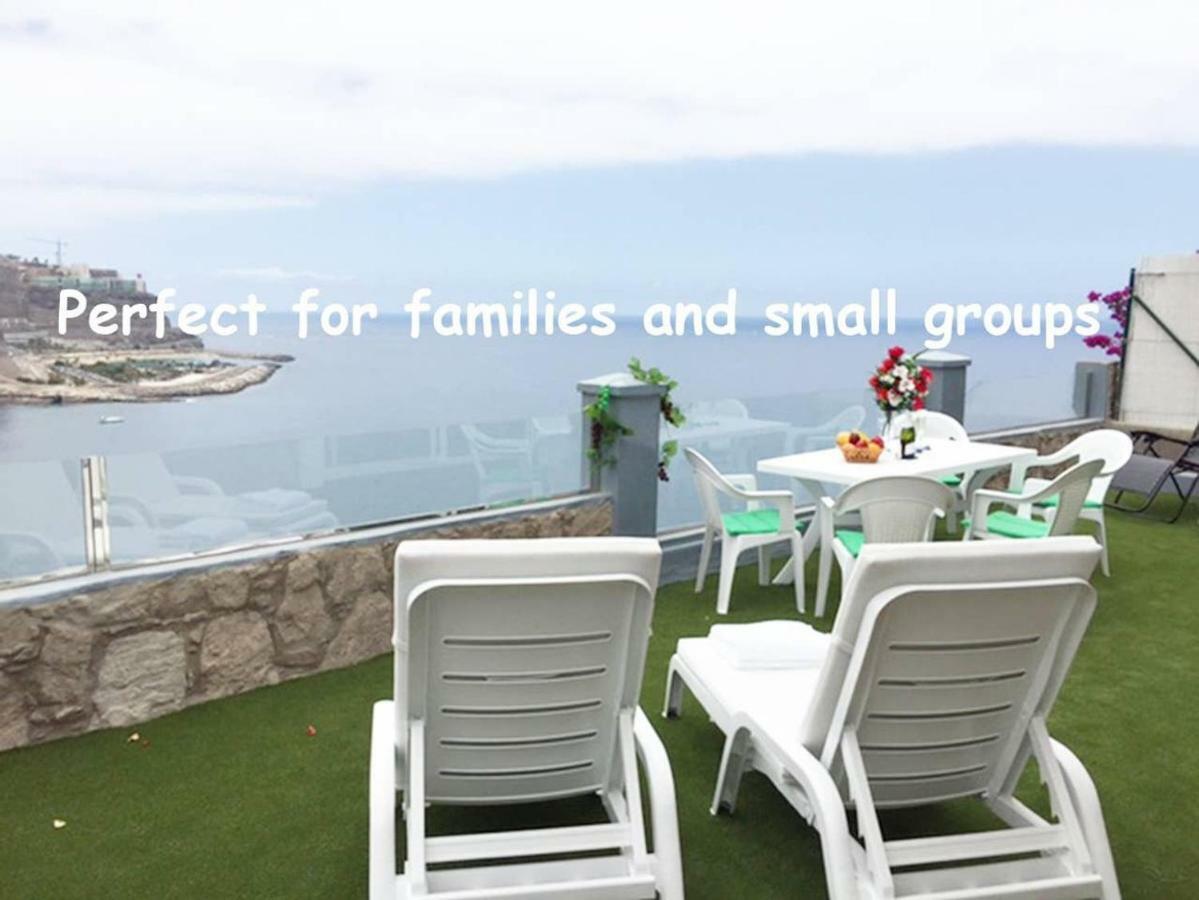 Duplex Playa Del Cura Beautiful Ocean View Apartment Mogan Luaran gambar